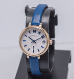 Marc Jacobs Sally White Dial Blue Leather Strap Watch for Women - MBM1354