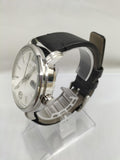 Marc Jacobs Fergus White Dial Black Leather Strap Watch for Men - MBM5076