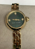 Marc Jacobs Courtney Black Mother of Pearl Dial Gold Stainless Steel Strap Watch for Women - MJ3460