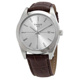 Tissot Gentlemen Silver Dial Brown Leather Strap Watch for Men - T127.410.16.031.01