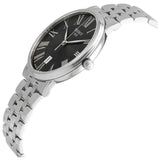 Tissot Carson Premium Black Dial Silver Steel Strap Watch For Men - T122.410.11.053.00