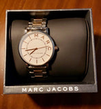 Marc Jacobs Roxy White Dial Two Tone Stainless Steel Strap Watch for Women - MJ3553