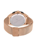 Maserati Traguardo 45mm Chronograph Rose Gold Mesh Strap White Dial Watch For Men - R8873612011