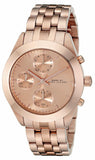 Marc Jacobs Peeker Chronograph Rose Gold Dial Stainless Steel Strap Watch for Women - MBM3394