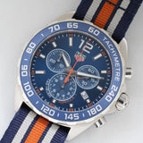 Tag Heuer Formula 1 Chronograph 43mm Blue Dial NATO Strap Watch for Men - CAZ1014.FC8196