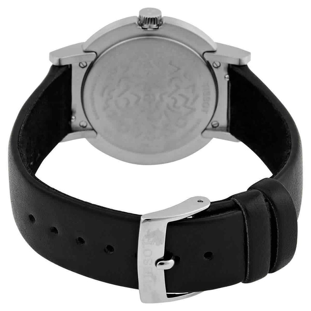 Tissot Heritage Memphis Lady White Dial Black Rubber Strap Watch For Women - T120.210.17.011.00