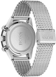 Hugo Boss Pilot Edition Black Dial Silver Mesh Bracelet Watch for Men - 1513886