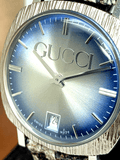 Gucci Grip Vintage Silver Stainless Steel Quartz Unisex Watch 35mm - YA152401