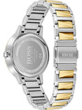 Hugo Boss Signature Silver Dial Two Tone Steel Strap Watch for Women - 1502568