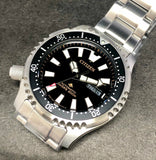 Citizen Promaster 200M Diver Fugu Asian Limited Edition Black Dial Silver Steel Strap Watch For Men - NY0090-86E