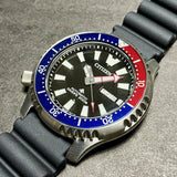 Citizen Promaster Automatic 200M Diver Fugu Limited Edition Black Dial Black Rubber Strap Watch For Men - NY0110