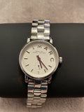 Marc Jacobs Baker White Dial Silver Stainless Steel Strap Watch for Women - MBM3246