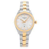 Tissot T Classic PR 100 Sport Chic White Dial Two Tone Steel Strap Watch For Women - T101.210.22.031.00