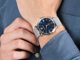 Maserati Epoca Blue Dial Silver Mesh Bracelet Watch For Men - R8853118006