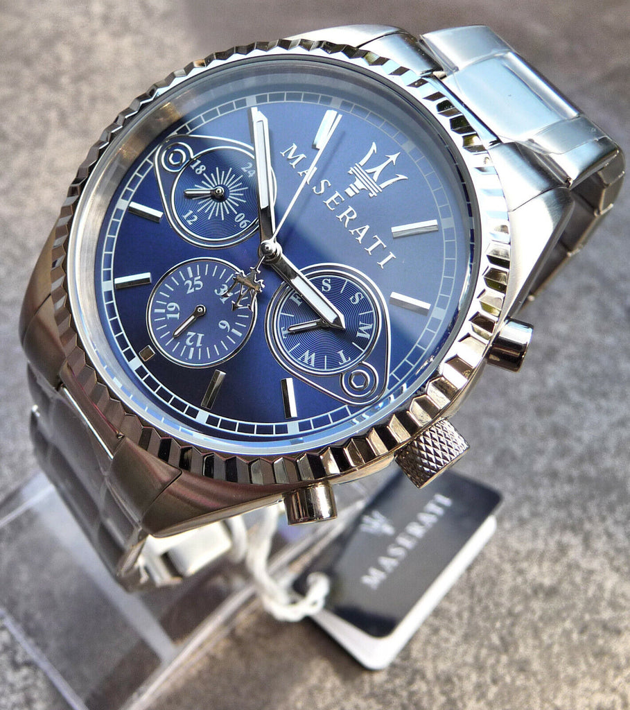 Dial Chronograph Competizione For Mens Blue Maserati Men Watch