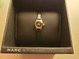 Marc Jacobs Blade Black Dial Black Leather Strap Watch for Women - MBM1345