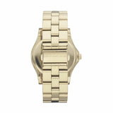 Marc Jacobs Rivera White Dial Yellow Gold Strap Watch for Women - MBM3137