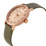 Marc Jacobs Baker Rose Gold Dial Grey Leather Strap Watch for Women - MBM1400