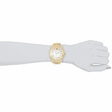 Marc Jacobs Rivera White Dial Yellow Gold Strap Watch for Women - MBM3137