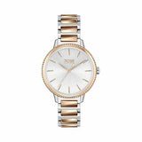 Hugo Boss Signature Silver Dial Two Tone Steel Strap Watch for Women - 1502567