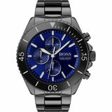 Hugo Boss Ocean Edition Navy Blue Dial Black Steel Strap Watch for Men - 1513743