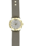 Marc Jacobs Amy Grey Dial Grey Leather Strap Watch for Women - MBM1287