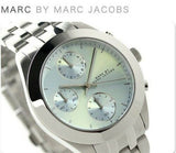 Marc Jacobs Peeker Chronograph Silver Dial Silver Stainless Steel Strap Watch for Women - MBM3371