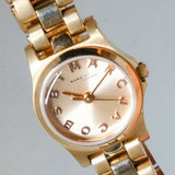 Marc Jacobs Dinky Rose Gold Dial Rose Gold Stainless Steel Strap Watch for Women - MBM3200