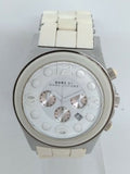 Marc Jacobs Pelly White Dial White Silicone Steel Strap Watch for Women - MBM2565