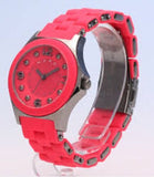 Marc Jacobs Pelly Red Dial Red Silicone Stainless Steel Strap Watch for Women - MBM2590