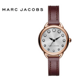 Marc Jacobs Betty White Dial Brown Leather Strap Watch for Women - MJ1481