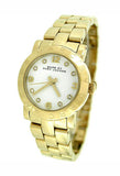 Marc Jacobs Mini Amy White Dial Gold Stainless Steel Strap Watch for Women - MBM3057