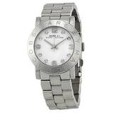 Marc Jacobs Amy White Dial Silver Stainless Steel Strap Watch for Women - MBM3054