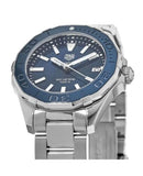 Tag Heuer Aquaracer 35mm  Blue Ceramic Dial Silver Steel Strap Watch for Women - WAY131S.BA0748