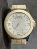 Marc Jacobs Pelly White Dial White Silicone Strap Watch for Women - MBM2526