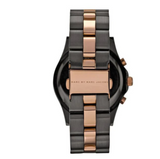 Marc Jacobs Blade Grey Dial Two Tone Stainless Steel Strap Watch for Women - MBM3180