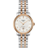 Tissot T Classic Carson Premium Diamonds White Dial Two Tone Steel Strap Watch for Women - T122.207.22.036.00