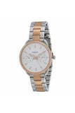 Fossil Tailor White Dial Two Tone Stainless Steel Strap Watch for Women - ES4396