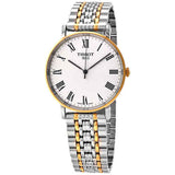 Tissot Everytime Medium White Dial Two Tone Mesh Bracelet Watch For Men - T109.410.22.033.00