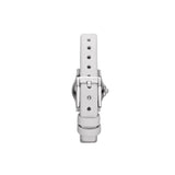 Marc Jacobs Henry Dinky White Dial White Leather Strap Watch for Women - MBM1234