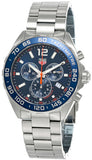 Tag Heuer Formula 1 Quartz Chronograph Blue Dial Silver Steel Strap Watch for Men - CAZ1014.BA0842