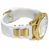 Guess Intrepid White Dial Two Tone Silicone Strap Watch For Women - W0325L2