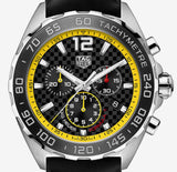 Tag Heuer Formula 1 Chronograph Black Dial Black Rubber Strap Men's Watch - CAZ101AC.FT8024