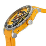 Gucci Dive Tiger Yellow Dial Yellow Rubber Strap Watch For Men - YA136317