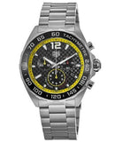 Tag Heuer Formula 1 Chronograph Black Dial Silver Steel Strap Watch for Gents - CAZ101AC.BA0842