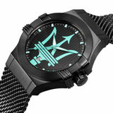 Maserati Potenza Aqua Edition Black Dial Black Mesh Bracelet Watch For Men - R8853144002