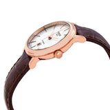 Tissot T Classic Carson Premium White Dial Brown Leather Strap Watch for Women - T122.207.36.031.00