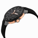 Tissot T Race Cycling Chronograph Black Dial Black Rubber Strap Watch For Men - T111.417.37.441.07