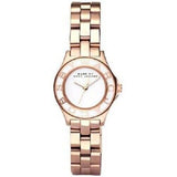 Marc Jacobs Blade White Dial Rose Gold Stainless Steel Strap Watch for Women - MBM3076