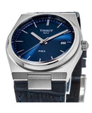 Tissot PRX Quartz Blue Dial Blue Leather Strap Watch for Men - T137.410.16.041.00